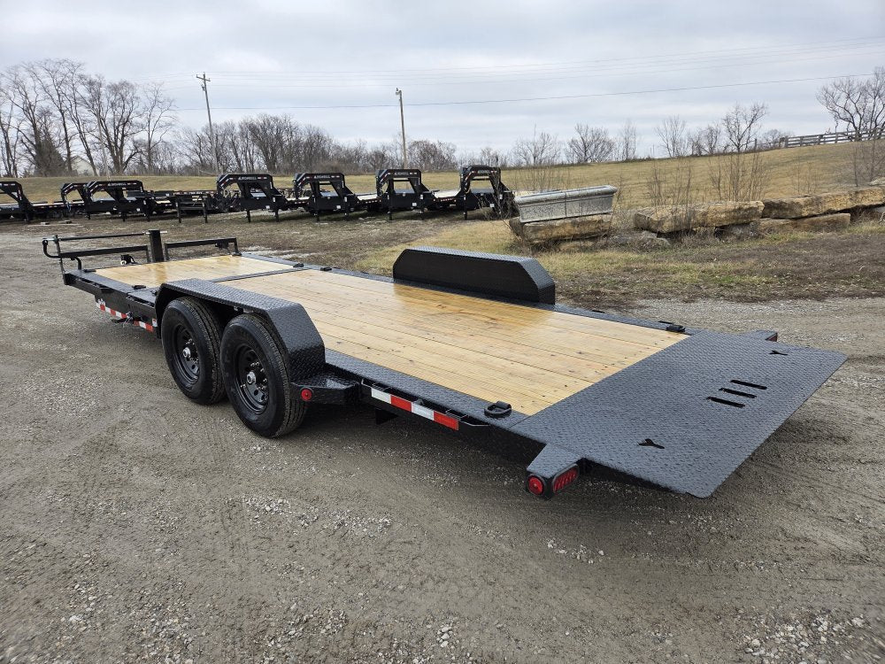 22' Iron Bull TLB Bumper Pull Equipment Tilt Trailer - (2) 7,000 lb Axles 112910 - Stryker Dealership Group