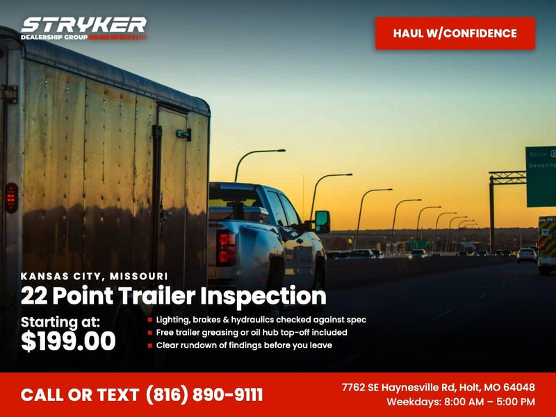 22 Point Trailer Inspection - Princeton, TX - Stryker Dealership Group