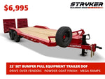 22' Stryker SET Bumper Pull Equipment Trailer DOF - (2) 7K Axles 003796 - Stryker Dealership Group