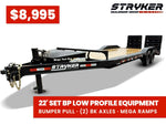 22' Stryker SET Bumper Pull Equipment Trailer DOF - (2) 7K Axles 004080 - Stryker Dealership Group