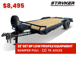 22' Stryker SET Bumper Pull Equipment Trailer DOF - (2) 7K Axles 004082 - Stryker Dealership Group