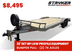 22' Stryker SET Bumper Pull Equipment Trailer DOF - (2) 7K Axles 004083 - Stryker Dealership Group