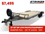 22' Stryker SET Bumper Pull Equipment Trailer DOF - (2) 7K Axles 004083 - Stryker Dealership Group