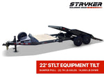 22' Tilt Trailer Drive Over Fenders, 7K Axles 3804 - Stryker Dealership Group