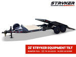 22' Tilt Trailer Drive Over Fenders, 7K Axles 3804 - Stryker Dealership Group