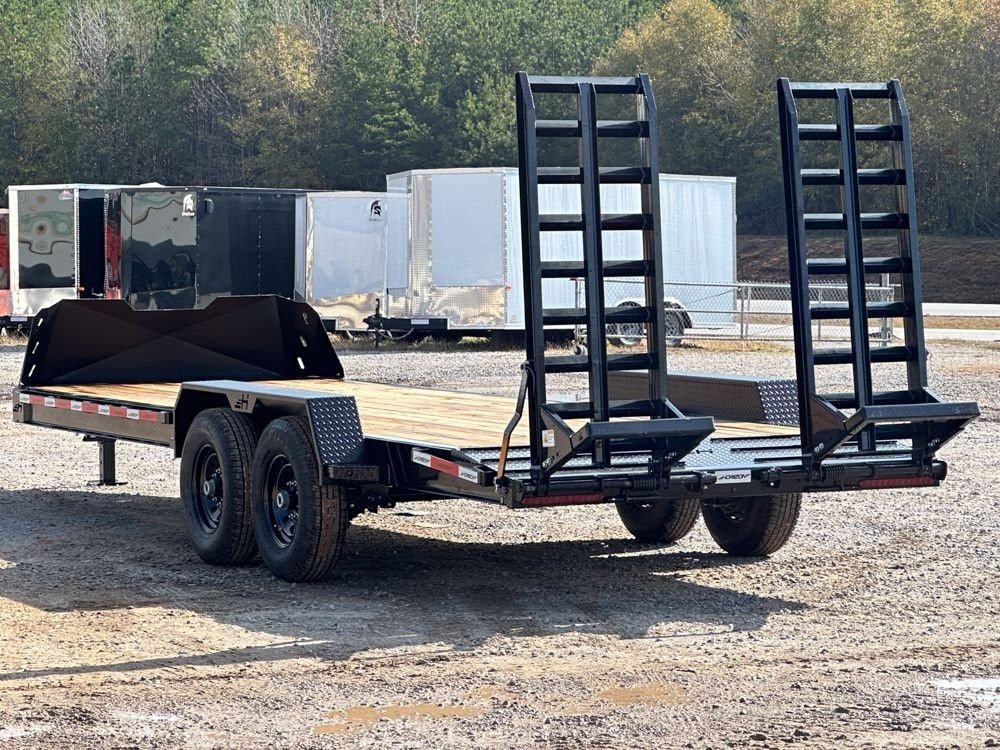 22' x 83" EHZ BP EQUIPMENT TRAILER (2) 7K Axles, Mega Ramps, 14 Ply Tires 6144 - Stryker Dealership Group