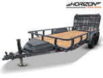 14' Horizon UTZ Bumper Pull Utility Trailer - (2) 3.5K Axles 017725