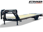 40' Stryker Gooseneck Hotshot Non-CDL Deckover Trailer Mega Ramps - (2) 7K Axles 004494