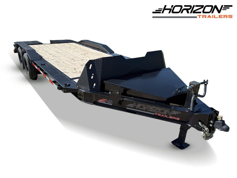 20' Horizon EHZ Bumper Pull Equipment Trailer Mega Ramps - (2) 7K Axles 003808