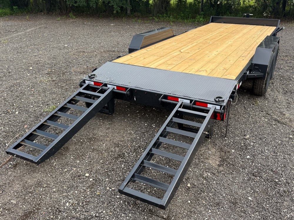 22' BP Equipment Trailer Stand Up Ramps - 7k Axles - Equipment Trailers - Stryker Dealership Group