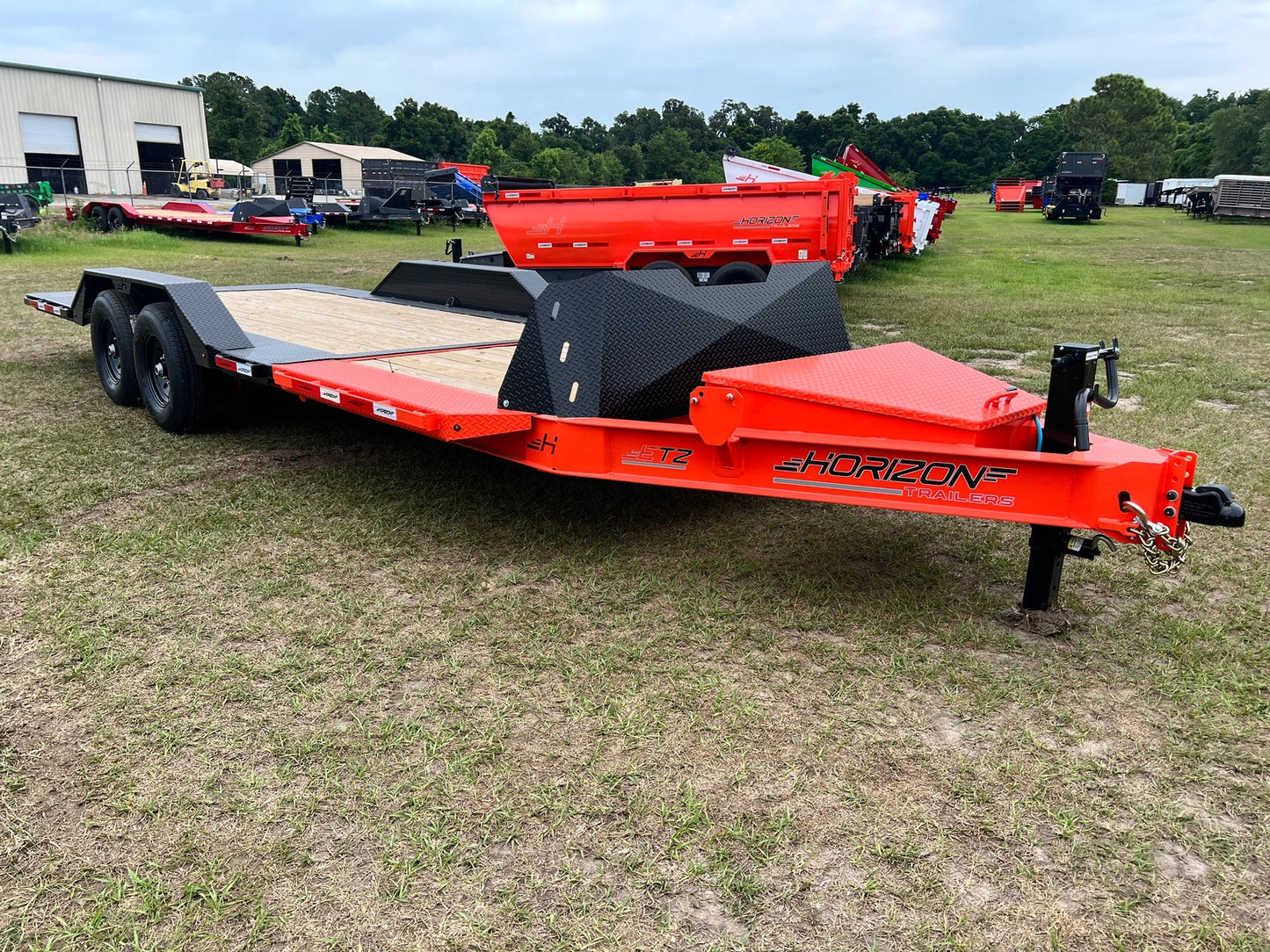 22' ETZ BP Equipment Trailer 2 - 7k Torsion Axles Slide in Ramps Drive Over Fenders 002767 - Equipment Trailers - Stryker Dealership Group