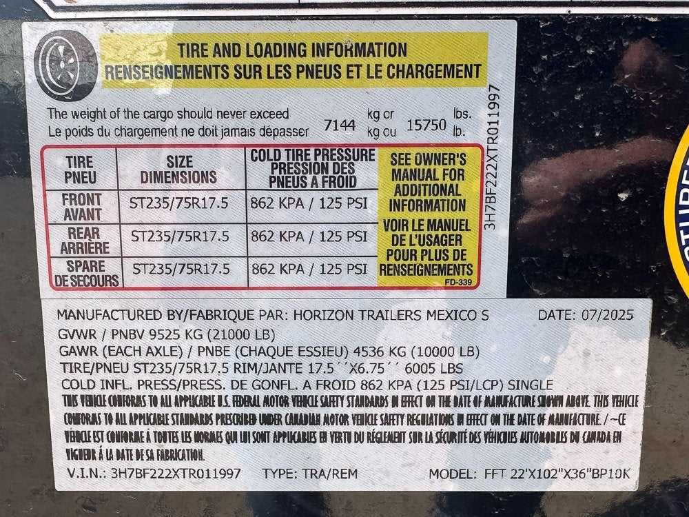 22' FFT BP Full Tilt Deckover (2) 10K Axles - Deckover Tilt - Deckover Trailers - Stryker Dealership Group