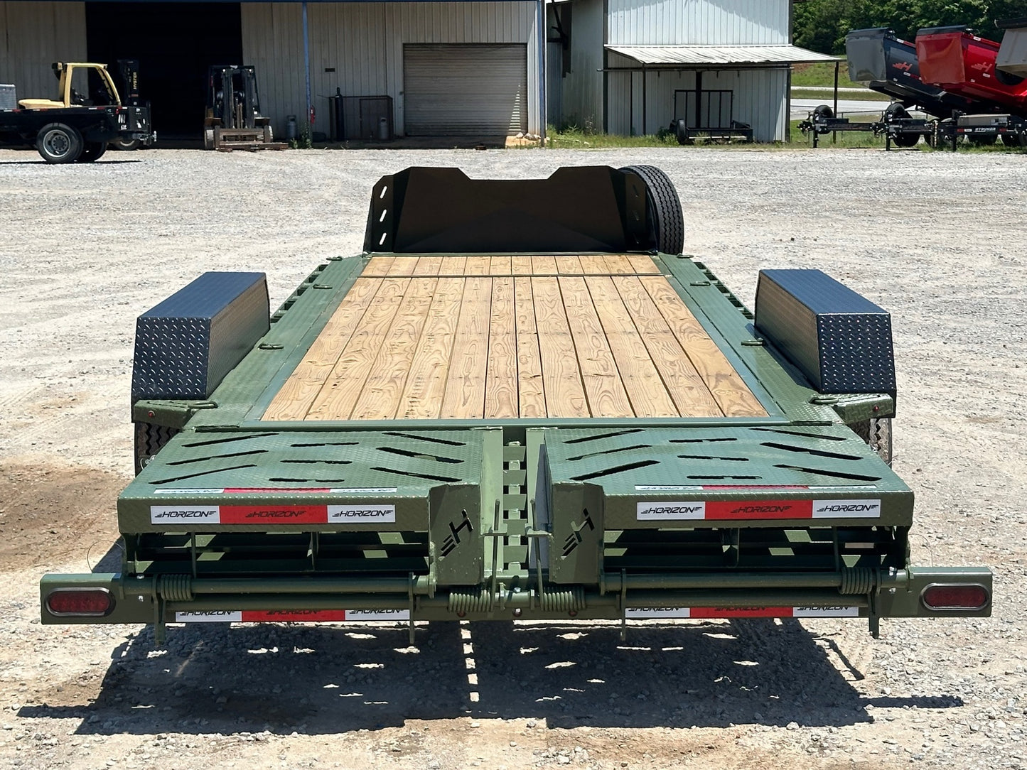 22' HEH BP Equipment Trailer 2-10k Axles Mega Ramps 003733 - Equipment Trailers - Stryker Dealership Group