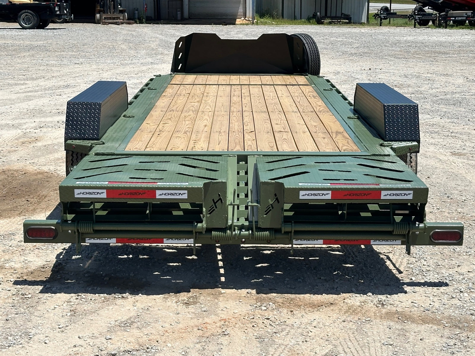 22' HEH BP Equipment Trailer 2-10k Axles Mega Ramps 003733 - Equipment Trailers - Stryker Dealership Group