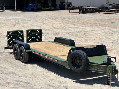 22' HEH BP Equipment Trailer 2-10k Axles Mega Ramps 003733 - Equipment Trailers - Stryker Dealership Group