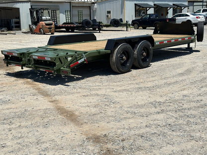 22' HEH BP Equipment Trailer 2-10k Axles Mega Ramps 003733 - Equipment Trailers - Stryker Dealership Group