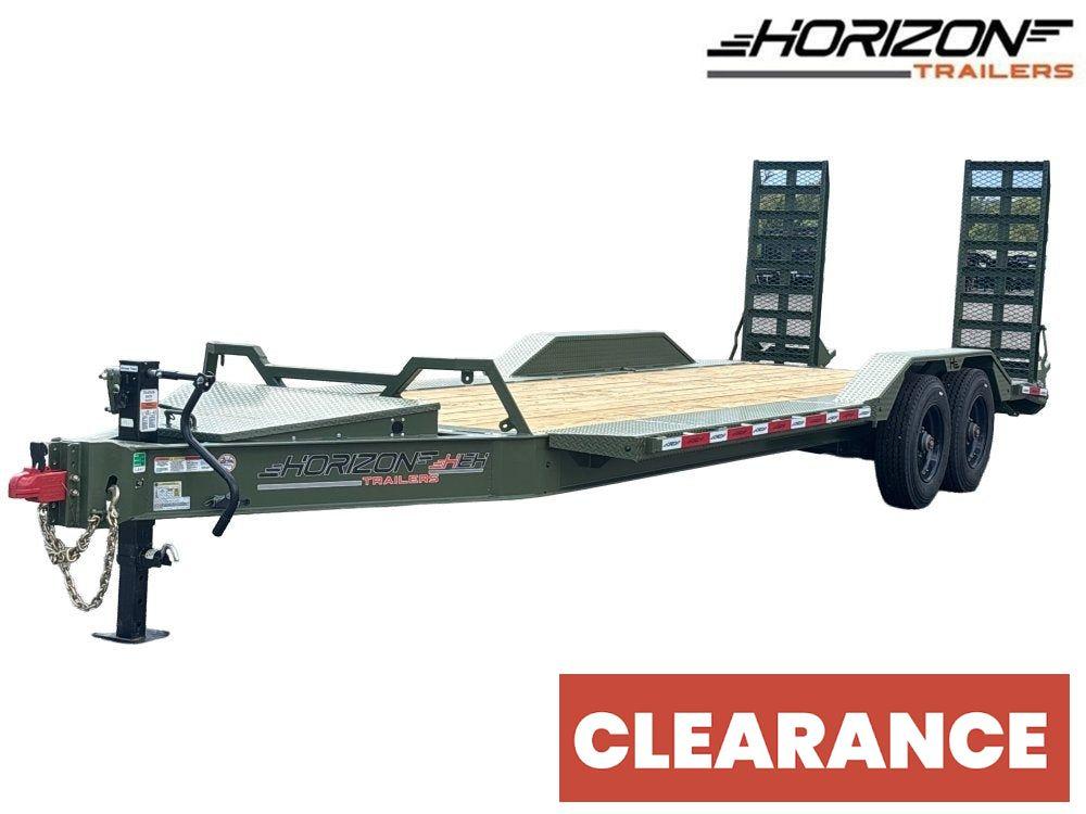 22' HEH Equipment Trailer (2) 10K Axles, Drive Over Fenders, 3' Dove W/ Mountain Ramps - Equipment Trailers - Stryker Dealership Group