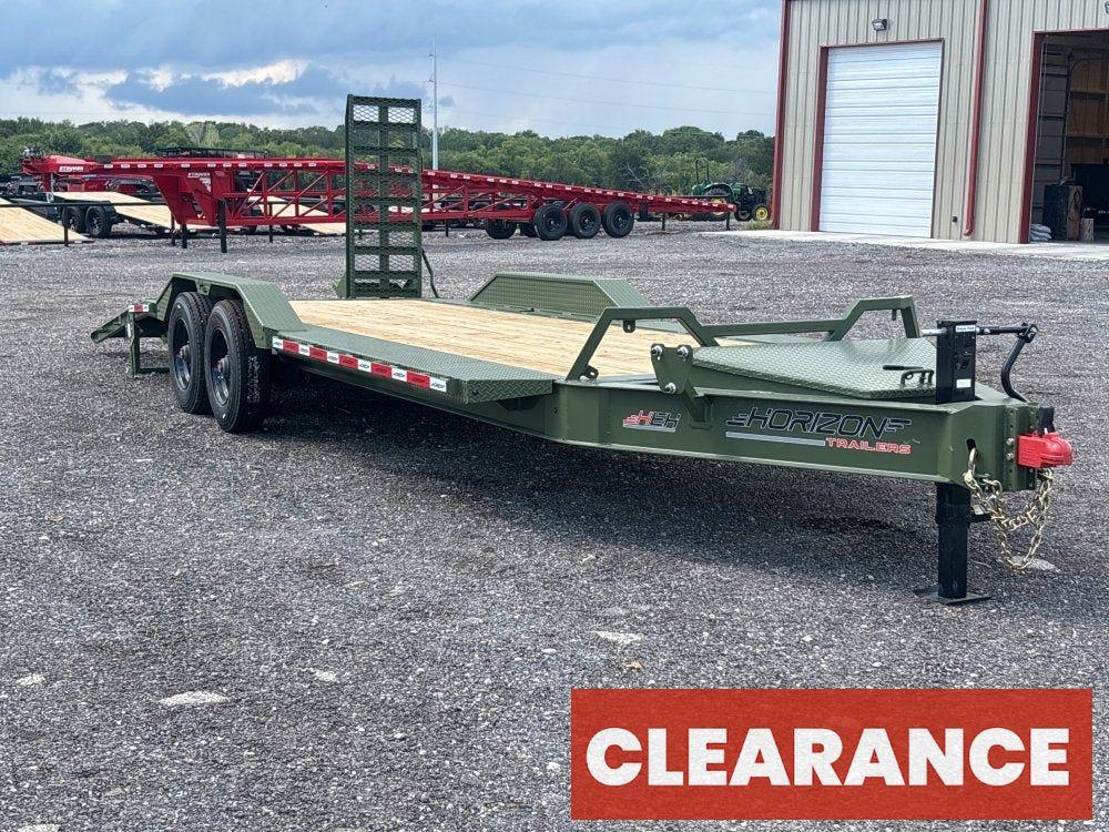 22' HEH Equipment Trailer (2) 10K Axles, Drive Over Fenders, 3' Dove W/ Mountain Ramps - Equipment Trailers - Stryker Dealership Group