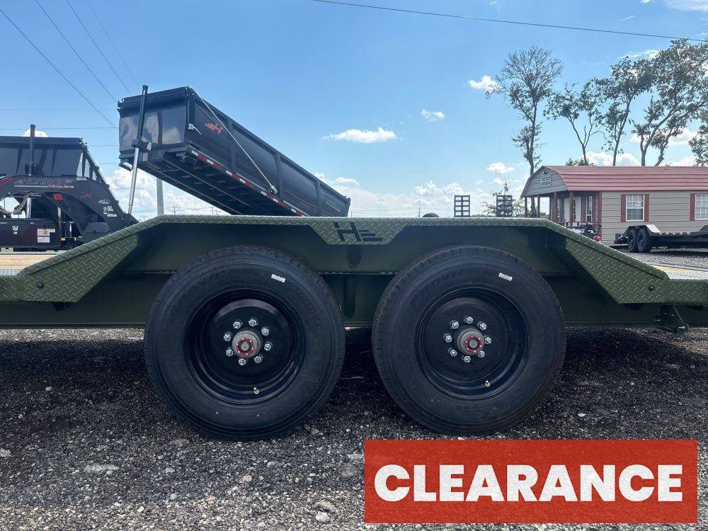 22' HEH Equipment Trailer (2) 10K Axles, Drive Over Fenders, 3' Dove W/ Mountain Ramps - Equipment Trailers - Stryker Dealership Group