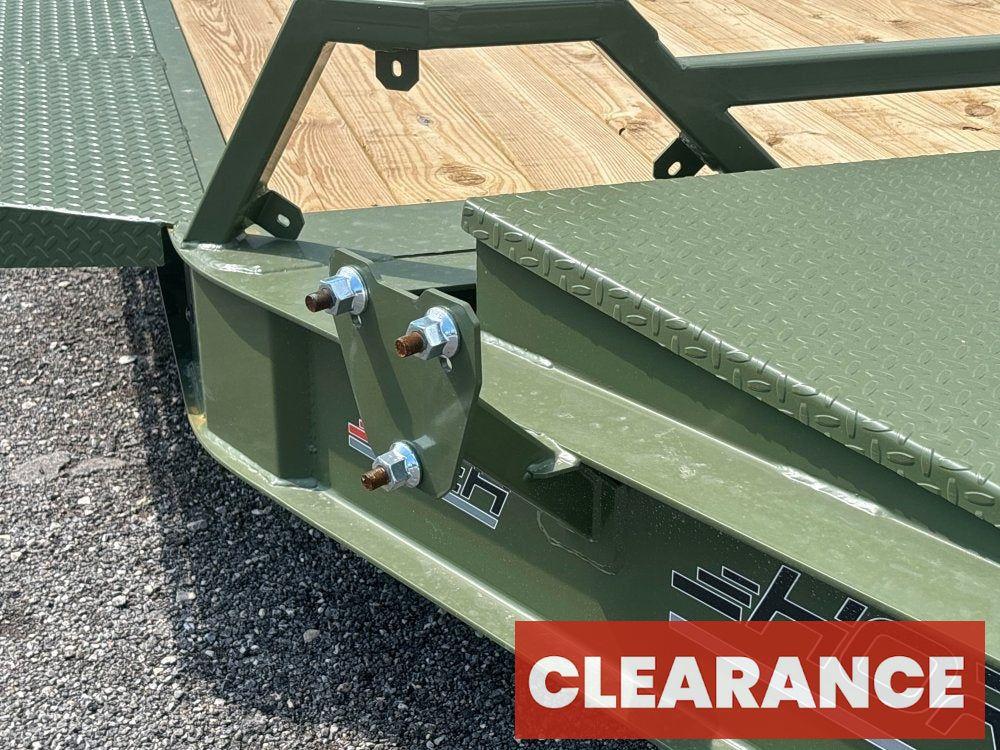 22' HEH Equipment Trailer (2) 10K Axles, Drive Over Fenders, 3' Dove W/ Mountain Ramps - Equipment Trailers - Stryker Dealership Group