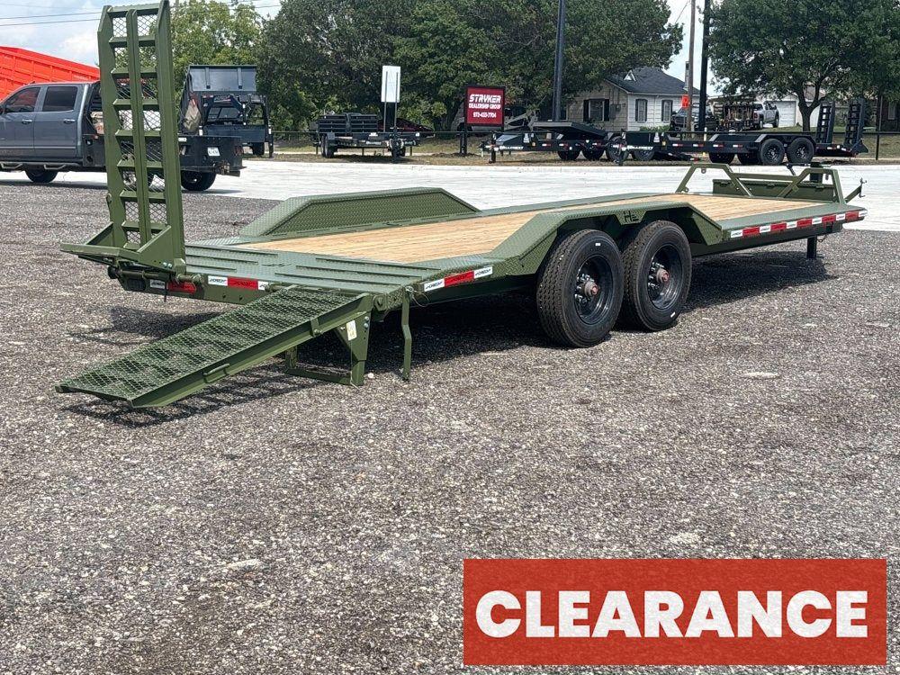 22' HEH Equipment Trailer (2) 10K Axles, Drive Over Fenders, 3' Dove W/ Mountain Ramps - Equipment Trailers - Stryker Dealership Group