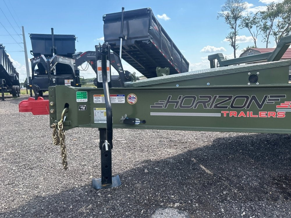 22' HEH Equipment Trailer (2) 10K Axles, Drive Over Fenders, 3' Dove W/Stand Up Ramps - Equipment Trailers - Stryker Dealership Group