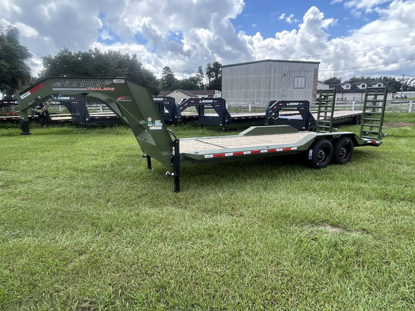 22' HEH Gooseneck Equipment Trailer 2 10k Axles 003681 - Equipment Trailers - Stryker Dealership Group