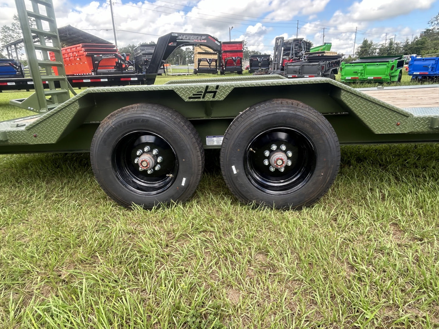 22' HEH Gooseneck Equipment Trailer 2 10k Axles 003681 - Equipment Trailers - Stryker Dealership Group