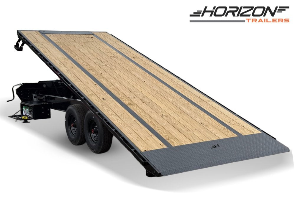 22' Horizon FFT Bumper Pull Full Deckover TIlt Trailer - (2) 8K Axles - Deckover Tilt - Stryker Dealership Group