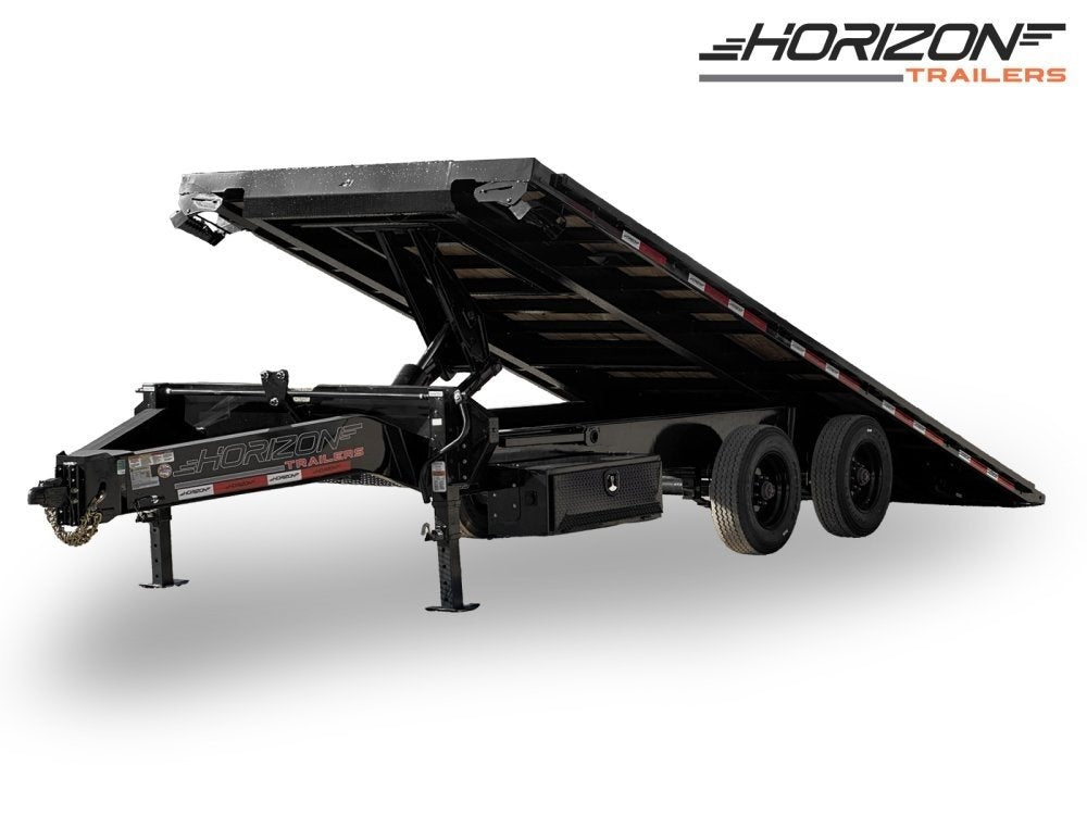 22' Horizon FFT Bumper Pull Full Deckover TIlt Trailer - (2) 10K Axles - Bumper Pull Deckover/Deckover Tilt - Stryker Dealership Group