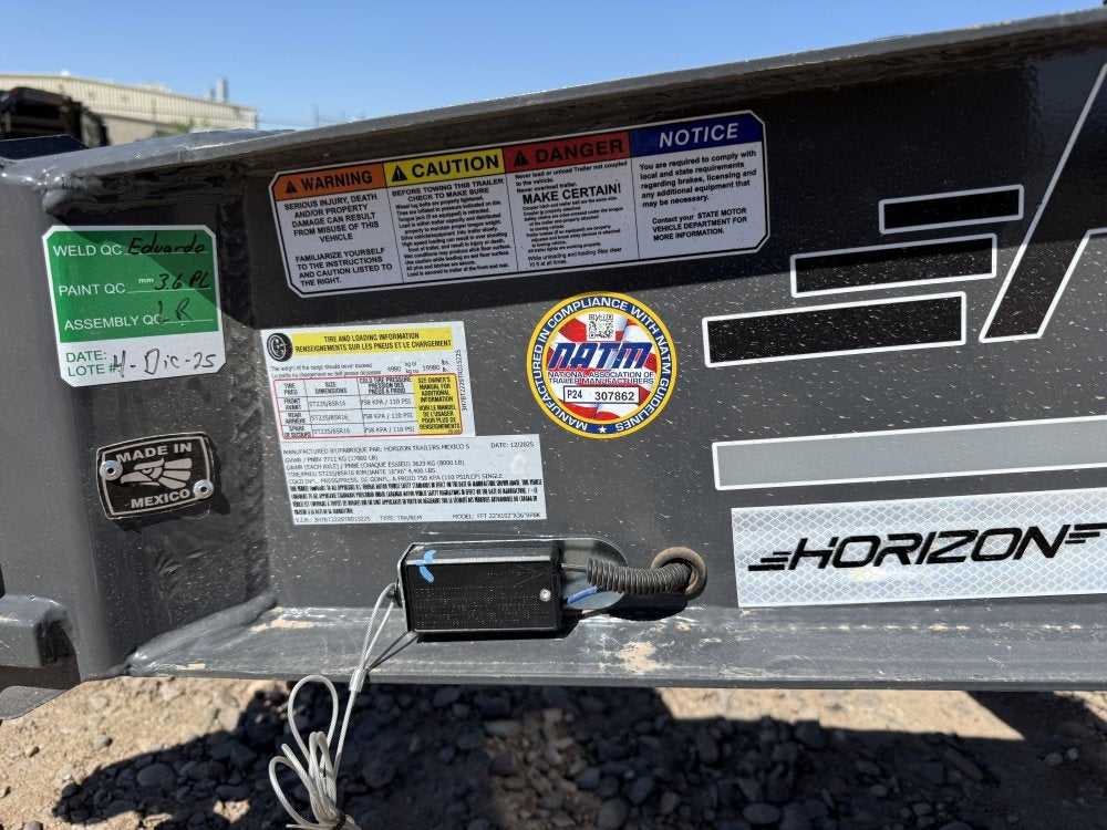 22' Horizon FFT Bumper Pull Full Deckover TIlt Trailer - (2) 8K Axles - Deckover Tilt - Deckover Trailers - Stryker Dealership Group