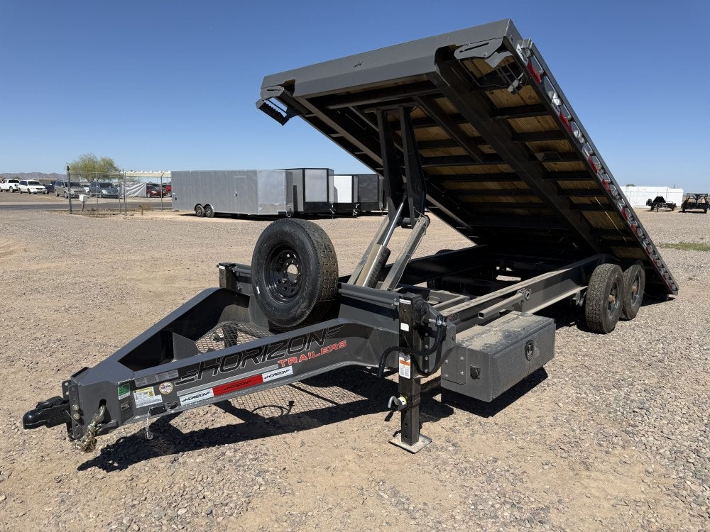 22' Horizon FFT Bumper Pull Full Deckover TIlt Trailer - (2) 8K Axles - Deckover Tilt - Deckover Trailers - Stryker Dealership Group