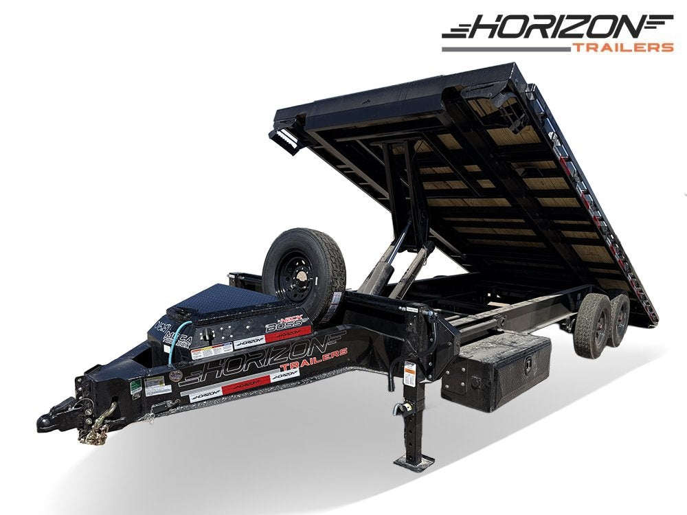 22' Horizon FFT Bumper Pull Full Deckover TIlt Trailer - (2) 8K Axles - Deckover Tilt - Deckover Trailers - Stryker Dealership Group