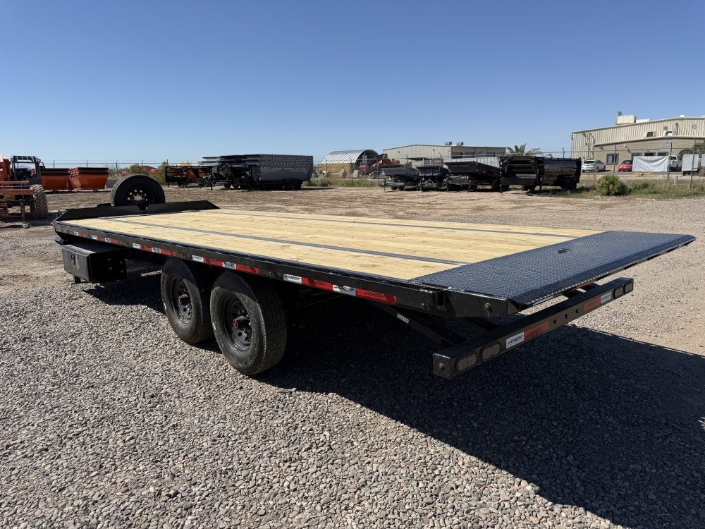 22' Horizon FFT Bumper Pull Full Deckover TIlt Trailer - (2) 8K Axles - Deckover Tilt - Deckover Trailers - Stryker Dealership Group