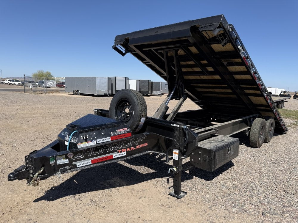 22' Horizon FFT Bumper Pull Full Deckover TIlt Trailer - (2) 8K Axles - Deckover Tilt - Deckover Trailers - Stryker Dealership Group