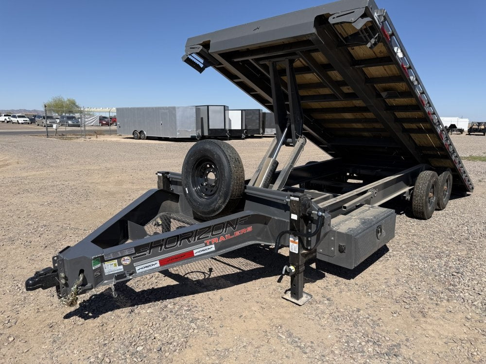 22' Horizon FFT Bumper Pull Full Deckover TIlt Trailer - (2) 8K Axles - Deckover Tilt - Deckover Trailers - Stryker Dealership Group