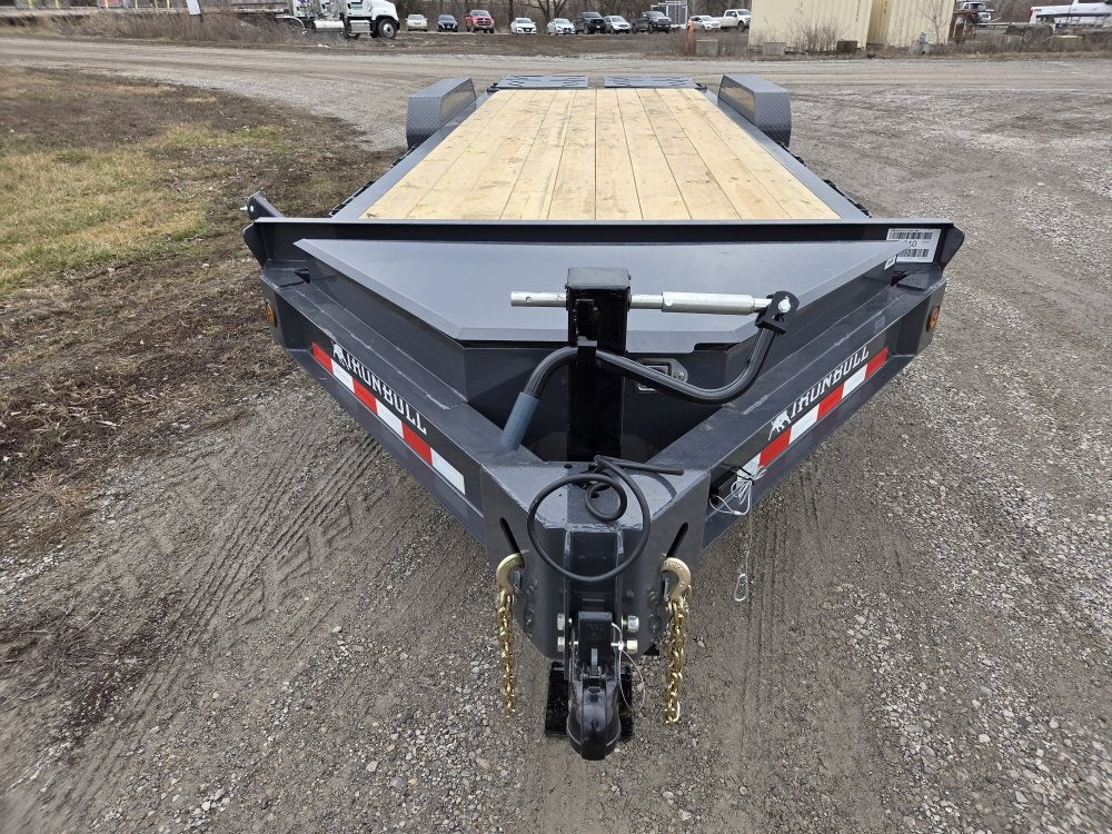 22' Iron Bull EWB Bumper Pull Equipment Trailer Mega Ramps - (2) 7,000 lb Axles - Equipment Tilt - Equipment Trailers - Stryker Dealership Group