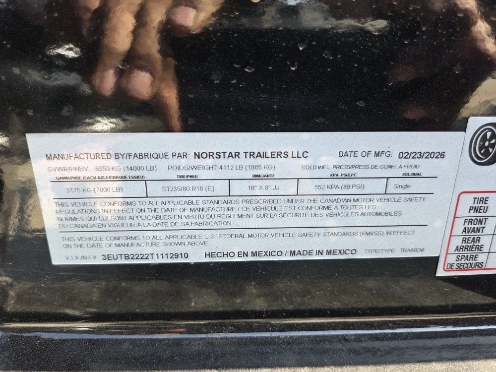 22' Iron Bull TLB Bumper Pull Equipment Tilt Trailer - (2) 7,000 lb Axles - Equipment Tilt - Equipment Trailers - Stryker Dealership Group
