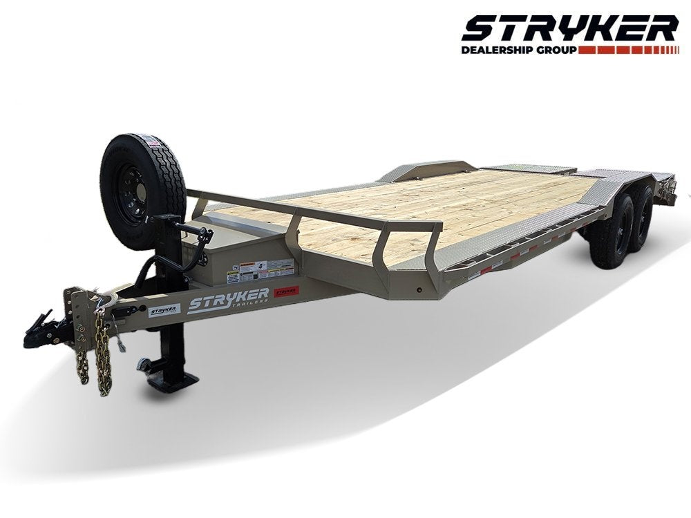 22' Stryker SET Bumper Pull Equipment Trailer DOF - (2) 7K Axles - Low Profile Equipment Trailers - Equipment Trailers - Stryker Dealership Group