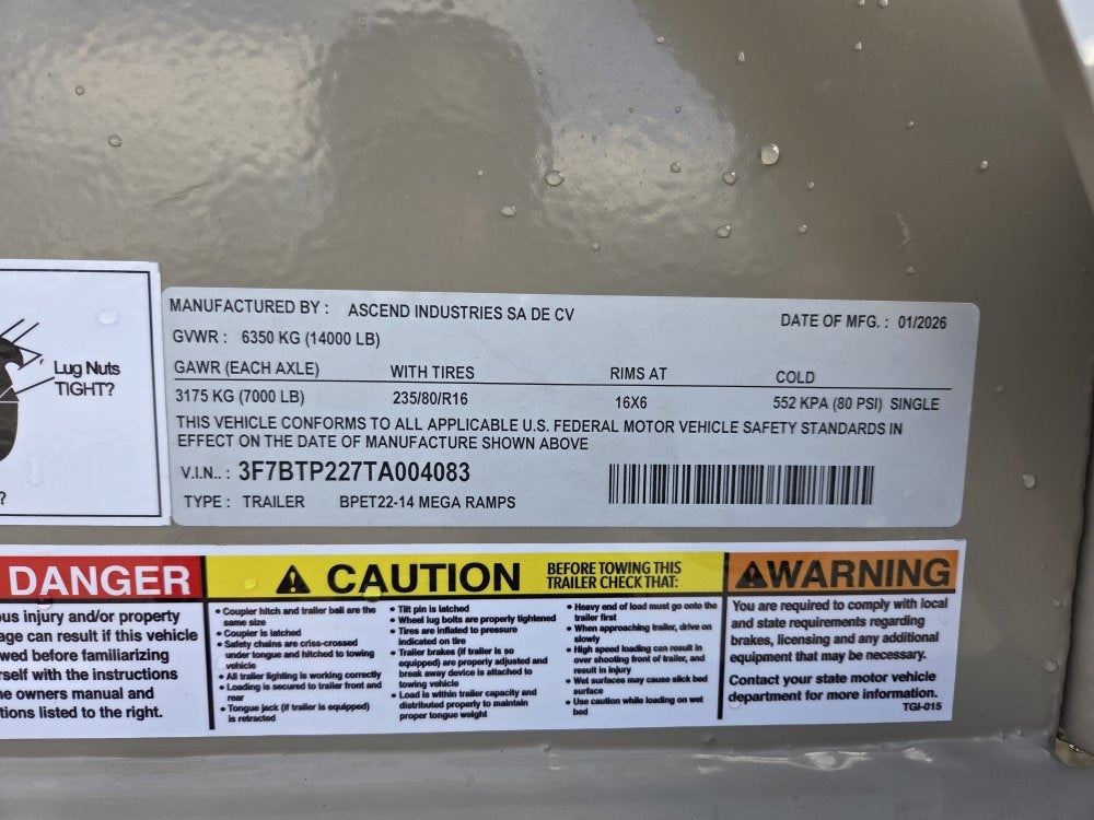 22' Stryker SET Bumper Pull Equipment Trailer DOF - (2) 7K Axles - Low Profile Equipment Trailers - Equipment Trailers - Stryker Dealership Group