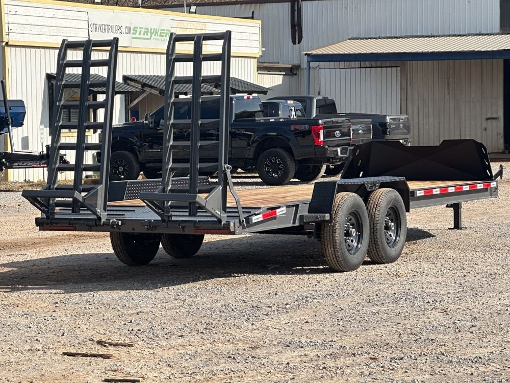 22' x 83" EHZ BP EQUIPMENT TRAILER (2) 7K Axles, Mega Ramps, 14 Ply Tires - Equipment Trailers - Stryker Dealership Group