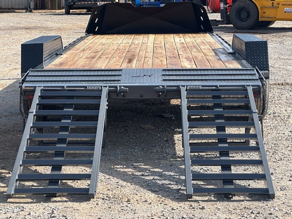 22' x 83" EHZ BP EQUIPMENT TRAILER (2) 7K Axles, Mega Ramps, 14 Ply Tires - Equipment Trailers - Stryker Dealership Group