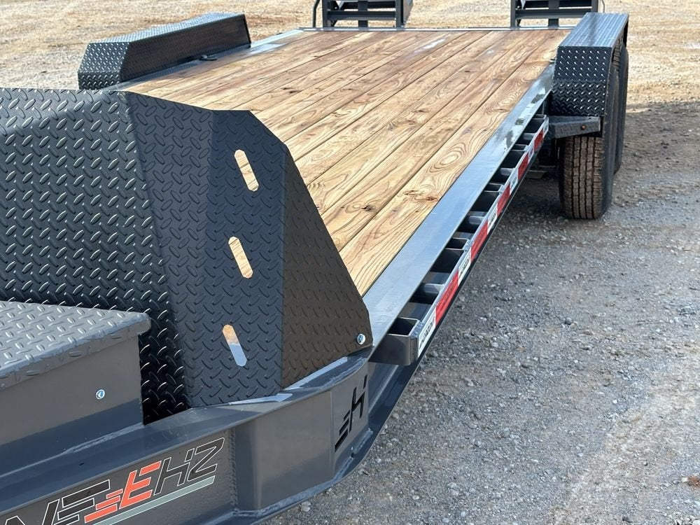 22' x 83" EHZ BP EQUIPMENT TRAILER (2) 7K Axles, Mega Ramps, 14 Ply Tires - Equipment Trailers - Stryker Dealership Group