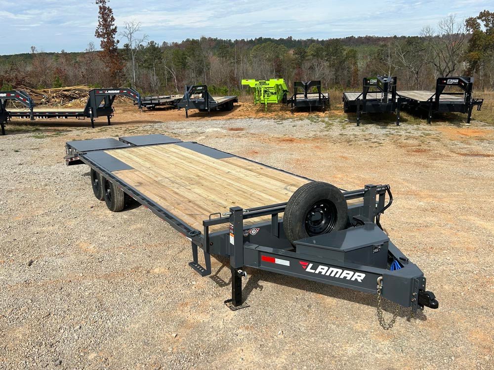 24' Bumper Pull Deckover 14k GVWR 7k Axles 125007 - Stryker Dealership Group