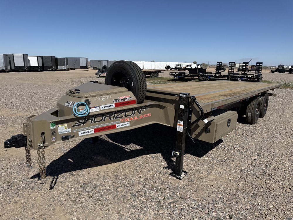 24' Horizon FFT Bumper Pull Full Deckover TIlt Trailer - (2) 10K Axles 018030 - Stryker Dealership Group