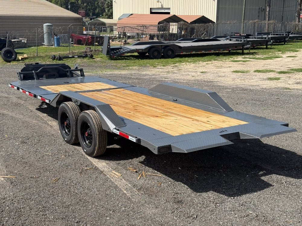24' Horizon HET Bumper Pull Equipment Tilt Trailer Drive Over Fenders - (2) 10K Axles 015466 - Stryker Dealership Group