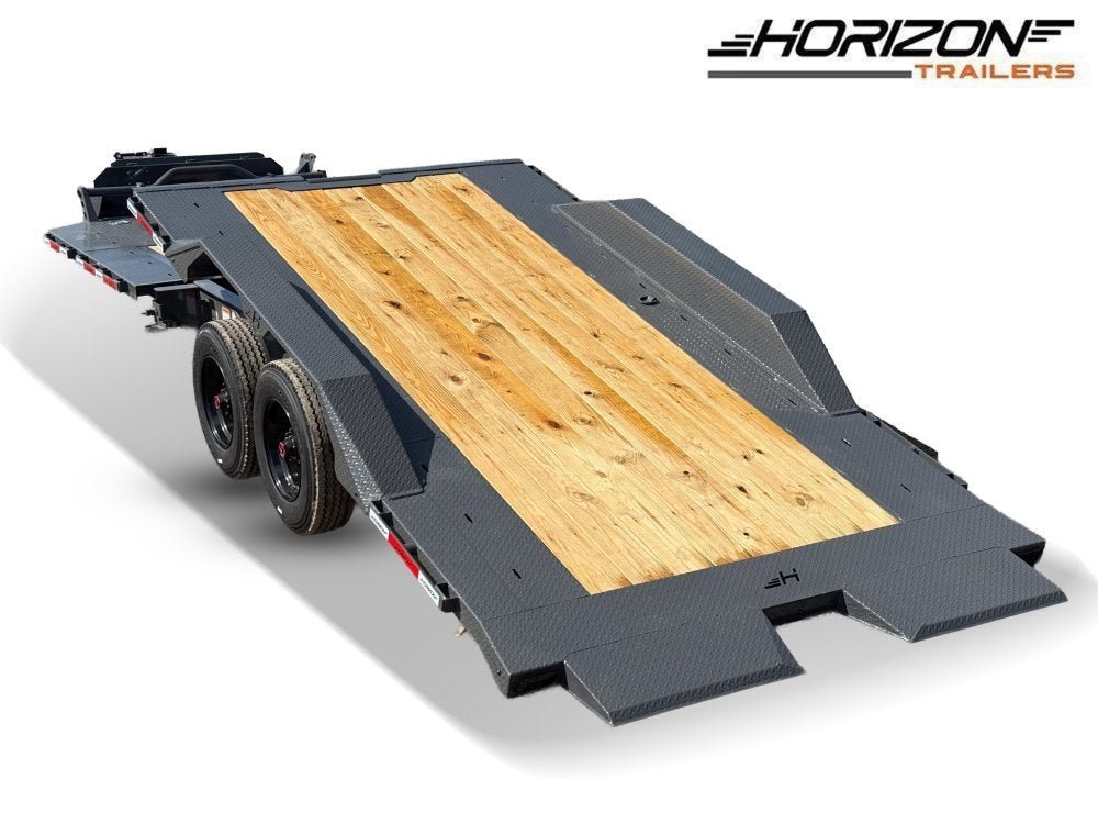 24' Horizon HET Bumper Pull Equipment Tilt Trailer Drive Over Fenders - (2) 10K Axles 015466 - Stryker Dealership Group