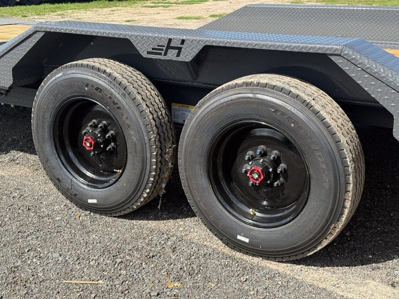 24' Horizon HET Bumper Pull Equipment Tilt Trailer Drive Over Fenders - (2) 10K Axles 015466 - Stryker Dealership Group