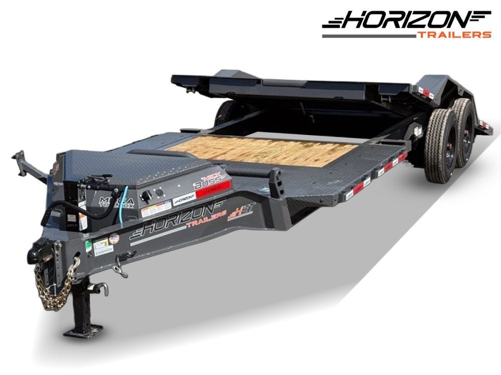 24' Horizon HET Bumper Pull Equipment Tilt Trailer Drive Over Fenders - (2) 10K Axles 015466 - Stryker Dealership Group