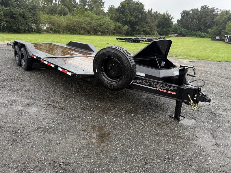 24' Horizon HET Bumper Pull Equipment Tilt Trailer Drive Over Fenders - (2) 10K Axles 019987 - Stryker Dealership Group